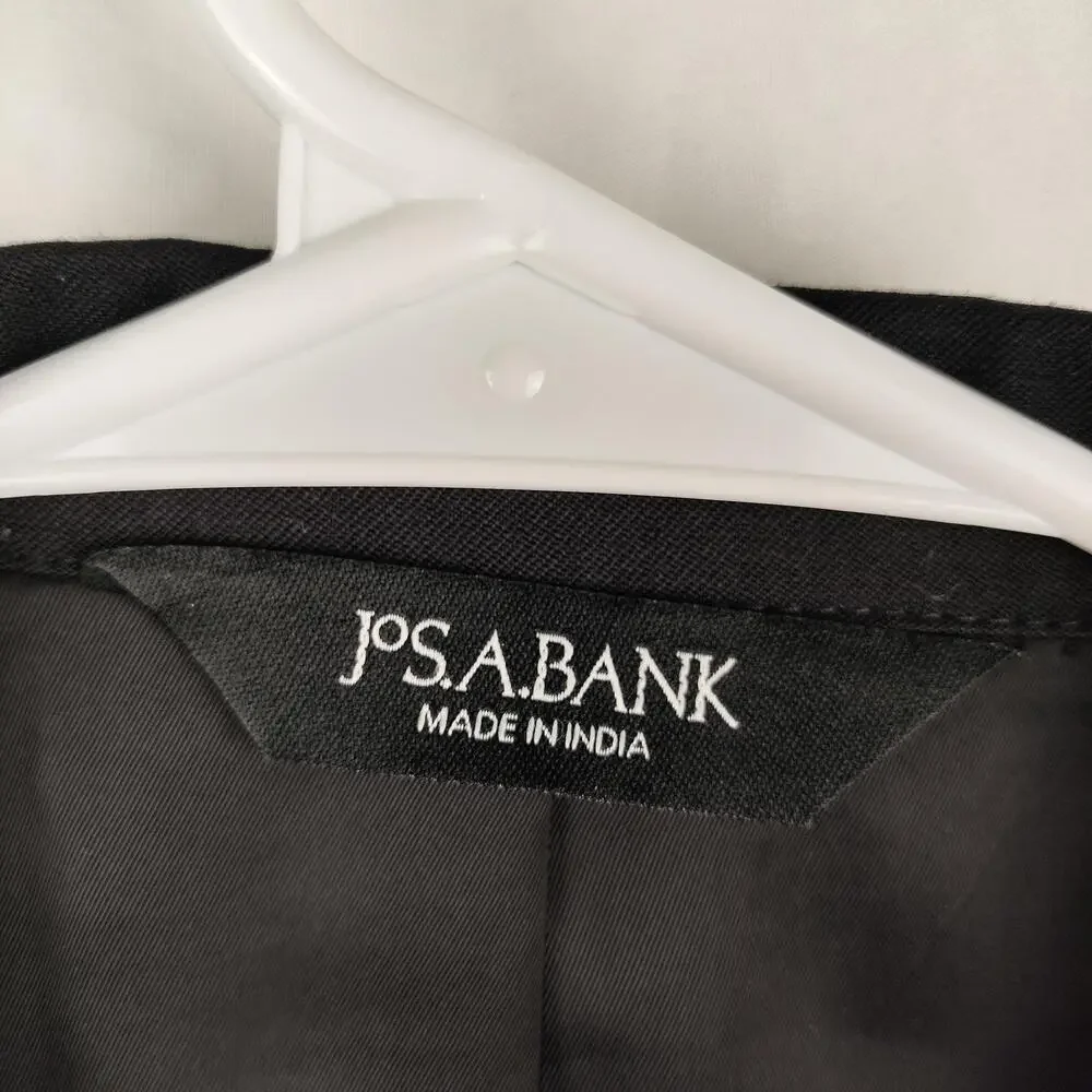 Jos A Bank Suit Jacket Mens 44 Short Gray Wool 2 Piece Classic Fit Pants 38W